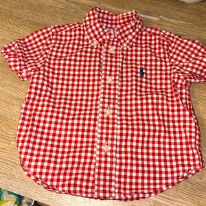 Baby boys Ralph Lauren short sleeve button up